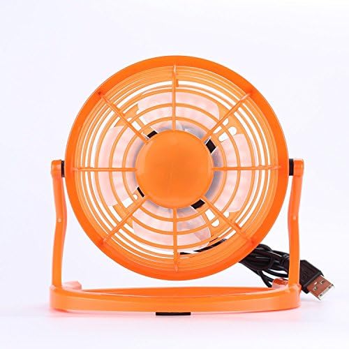 ATAR Computer USB Cooling Fan,Ultra Quiet Plastic USB Mini Desktop Fan for Laptop,PC,Computer,Notebook fo Home and Office (Orange)