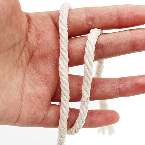 image for tyoungg Natural Cotton Macrame Wall Hanging Plant Hanger Craft Making 