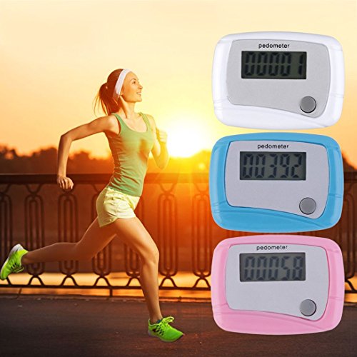 Baynne Portable Mini Digital LCD Running Step Pedometer Walking Distance Counter