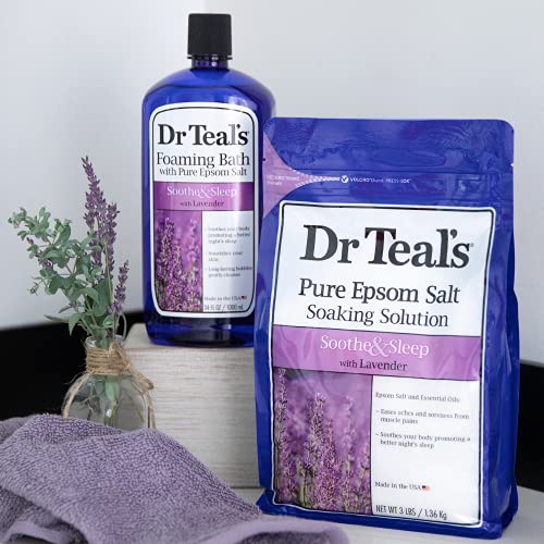 Dr Teal s Epsom Salt Soaking Solution And Foaming Bath With Pure Epsom 