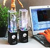 Lightahead® Original ATake (US VERSION) Colorful Music Fountain Mini Amplifier Dancing Water Speakers Water Dancing Speakers Enhanced Quality (Black)
