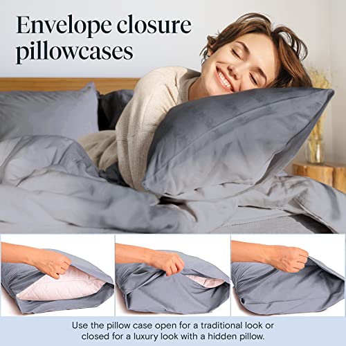 6 PC Bamboo Sheet Set w/ 18 inch Deep Pockets Eco Friendly, Wrinkle Free, Fade