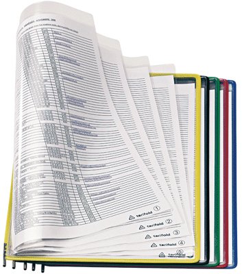 Tarifold A4 Foldfive Presentation Pocket - Assorted Colours (Pack of 5)