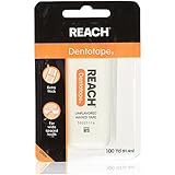 REACH Dentotape Waxed Tape, Unflavored 100 Yards ( Pack of 2)