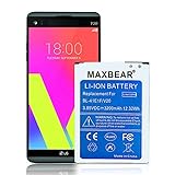 LG V20 Battery,MAXBEAR [3200mAh] Li-Ion Replacement Battery for LG V20 BL-44E1F H918 (T-Mobile),H910 (AT&T),VS995 (Verizon),H990 (U.S. Cellular),LS997 (Sprint) | V20 Spare Battery [12 Month Warranty]