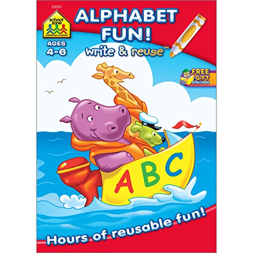 Alphabet Fun Write and Reuse Workbook Ages 4-6