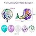 Mermaid balloons birthday party decorations -31 Pieces Mermaid Party Supplies Birthday Decor Pack | Mermaid Balloons, Mermaid Banner, Pom Poms, Headband For Girl Little Mermaid Party Favors