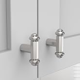 9BUILD 10 Pack 2 Inch Satin Nickel Cabinet Knobs - Drawer &amp; Dresser T Bar Knobs for Kitchen Cabinets