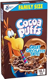 Cocoa Puffs, Chocolate Breakfast Cereal with Whole Grains, 18.1 oz