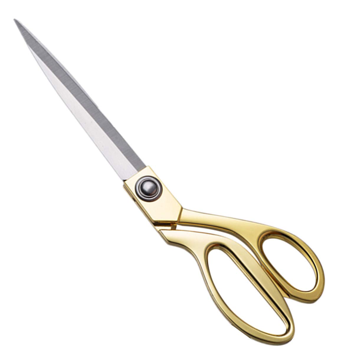 10.5 inch Fabric Tailors Scissors Gold Stainless Steel Sharp Dressmaker Scissors Strong Long Large Kitchen Heavy Duty Multi Purpose Shears for Sewing Craft Kitchen Office Paper Carboard Adult