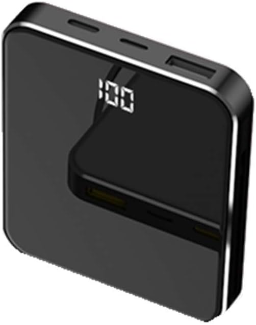 Mini 20000 MAh Comes With Line Large Capacity Fast Charge Flash Charge Charging Treasure Ultra-thin Portable Compact Dedicated Mobile Power Supply Suitable Mobile Phone Graphene