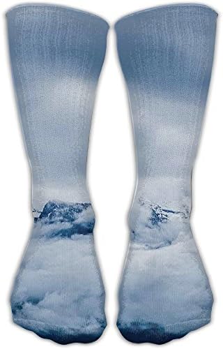 Beautiful Landscape Whit Art Printed Socks Crazy Patterned Fun Long Cotton Socks
