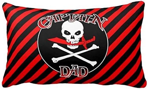 Standard Pillowcase Home Decorative Cushion Case Captain Dad Pillow Cover 12x22 Inches