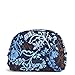 Vera Bradley Women's Cotton Large Zip Cosmetic Makeup Organizer Bag, Java Floral, One Size