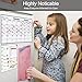 Homein Magnetic Dry Erase Calendar, Refrigerator Whiteboard Calendar Set with Weekly Planner, Magnetic Calendar White Board Planner for Fridge, Monthly and Weekly Family Calendar for Kitchen