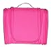 Compact Hanging Toiletry Bag Flat Bottom Unisex Toiletry Storage Organizer for Travel - Durable, Water-Resistant, & Stylish - with Sturdy Hanging Hook Rose