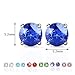 R-timer Womens Swarovski Elements Crystal Stud Earrings Set of 7 Pairs 18K White Gold Plated Earrings