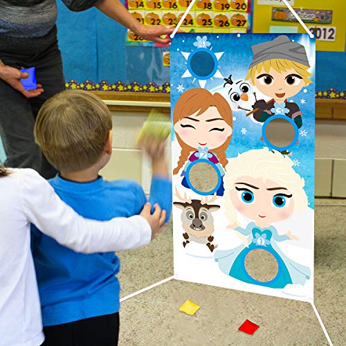 PANTIDE Frozen Toss Games with 4 Bean Bags, Xmas Party Games Toss Games Banner for Kids&Adults, Frozen Indoor Outdoor Throwing Game Party Supplies for Birthday Party Decoration Thanksgiving Day - Thumbnail 4