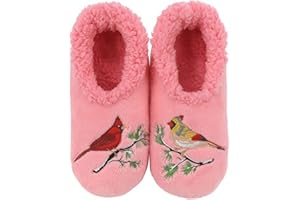 Snoozies Pairable Slipper Socks - Funny House Slippers for Women, Non-Slip Fuzzy Slipper Socks