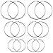 Areke Stainless Steel Women Hoop Earrings - Large Hypoallergenic Set of 6 Pairs 40-60mm