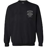 Harley-Davidson Men's Corrosion Willie G Skull Fleece Pullover Sweatshirt, Black