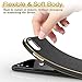LOHASIC Leather Case for iPhone XR, Luxury Slim Fit Flexible Soft Full Body Grip Hybrid Bumper Shockproof Protective Cover Cases Compatible with Apple iPhone XR (2018) 6.1 inch - Black