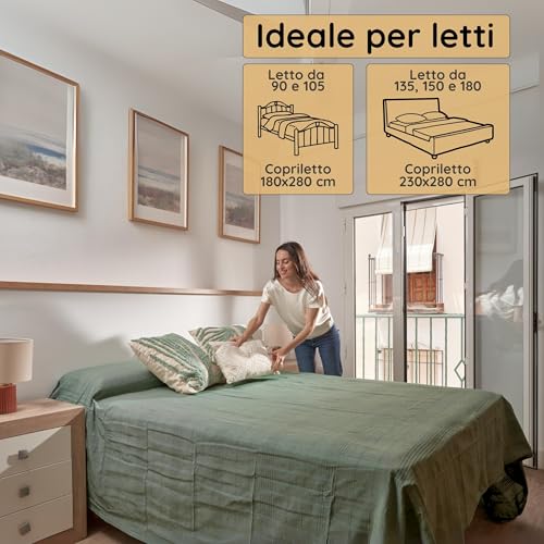 Jarapa Home Made with love Summer Bedspread and Bedspread Multipurpose for Sofas, White Bedspreads, Multi-purpose Blankets, Sofa Cover, Durable and Quality Fabric, Made in Spain