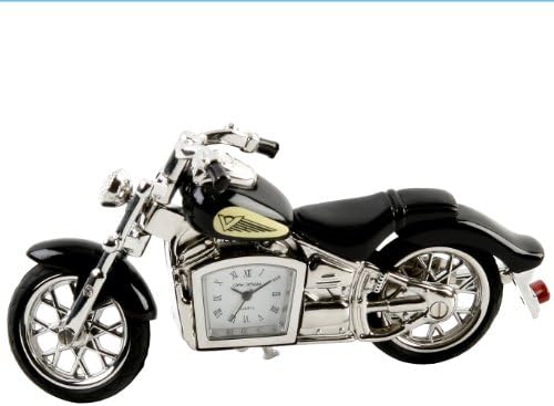 Miniature Indian Style Motorbike Clock in a Personalised Gift Box