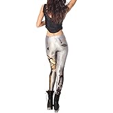 QZUnique Women's Ankle Length Footless Elastic Leggings Yoga Pants