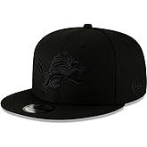 New Era NFL 9FIFTY Black On Black Adjustable Snapback Hat Cap One Size Fits All