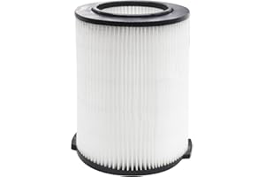 GIBTOOL VF4000 Standard Wet/Dry Vac Filter Compatible with Rigid Shop Vac Filters 5-20 Gal & 6-9 Gal Husky Vacuum - 1 Pack