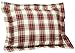 Amazon Brand – Pinzon Lightweight Cotton Flannel Sham - Standard, Cream/Red Plaid