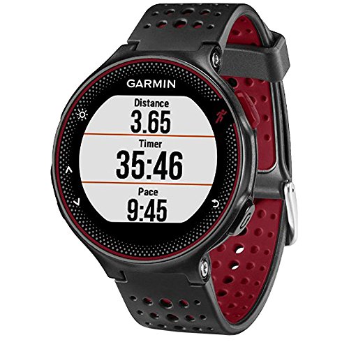 Garmin Forerunner 235 GPS Sport Watch with Wrist-Based Heart Rate Monitor and 7-Piece Fitness Kit (Marsala)