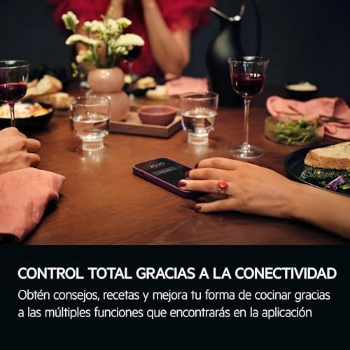 Horno Multifunción TU5PB431SB, 72 L, Limpieza Pirolítica, 9 Funciones, 45 Programas, Wifi, SurroundCook, Pantalla LED, Cocción Multinivel, Carriles Telescópicos, Mandos Escamotables, Cristal Negro