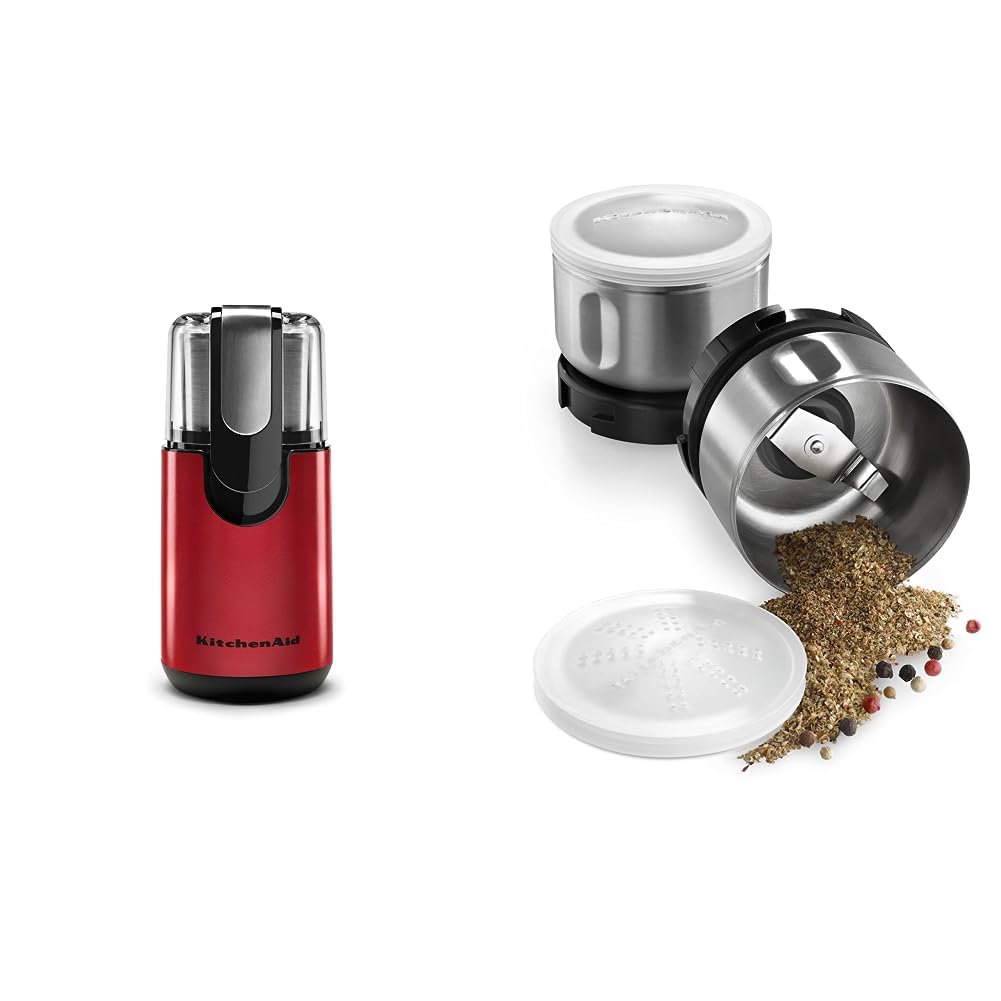 KitchenAid BCG111ER Blade Coffee Grinder Empire Red, oz
