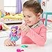 Mattel Nickelodeon Sunny Day Pop-In Style 6-inch Posable Hair Play Dolls with 3 Pop-In Accessories, 9 Customizable Pop-In Spots & Comb