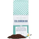Cold Brew Organic Coarse Ground Flavored Coffee, Vanilla Flavor, Dark Roast, Colombian Supremo, Coarse Grind for Cold Brew Co