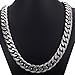 Trendsmax Classic Mens Necklaces 316L Stainless Steel Cuban Chain Necklace Hip Hop Chunky Link 22 Inch