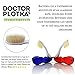 MOUTHWATCHERS Soft Flossing Folding Travel Toothbrush, 2 Pack, Red, Ultra Clean, Good for Sensitive Teeth and Gums, by Dr. Plotka's. Assorted Colors