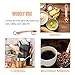 Measuring Spoons Copper - Separate Ring Bonus - Set of 6 for Dry and Liquid Ingredients - Stainless Steel Never Rust - Perfect for Baking, Cooking, Brewing, Godmorn