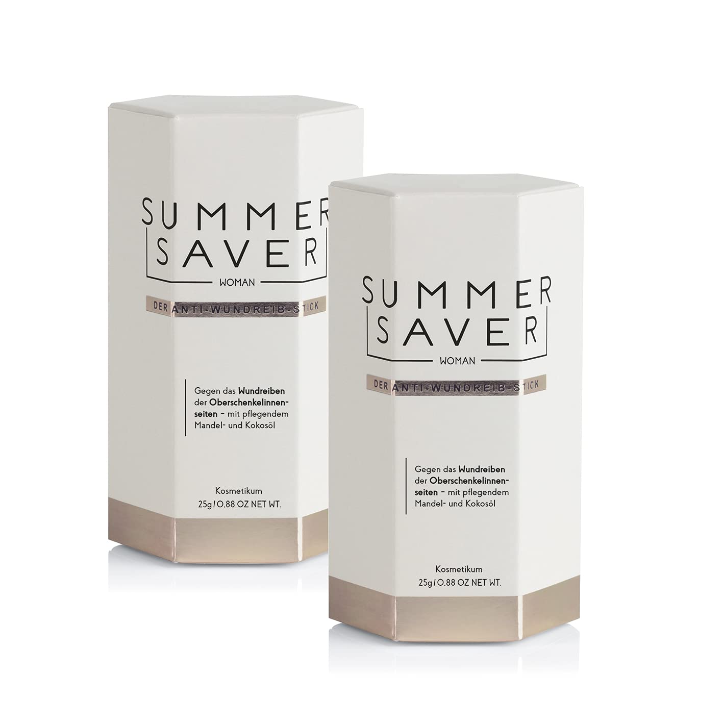 SUMMERSAVER anti-chafing stick WOMAN | Long-lasting & effective protection against chafing, dermatologically tested | No aluminium, PEG-free, vegan & animal-free