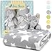 JOIE BEAN Baby Blanket and Stuffed Animal Set for Boys, Girls | 2 Piece Plush Toy Elephant and Soft Fleece Security Throw Blanket for Baby, Newborn | Perfect Baby Shower Present (Grey)
