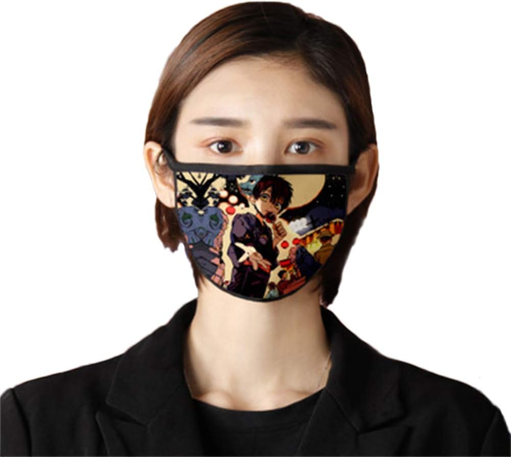 tealn Anime Men's and Women's Mouth Mask Anti Pollution Dust Face Mask Washable Reusable Breathable for Masks(H08)