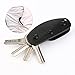 Aluminum Key Holder Clip Folder Multi-use EDC Pocket Tool EDC Gear (Black)
