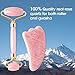 Ranphykx Jade Roller and Gua Sha Tools Set, Rose Quartz Roller and Gua Sha, Face Roller and Face Massager for Anti Aging, Beauty Massager for Skin Eyes Chin 2019 New Model No Squeaks