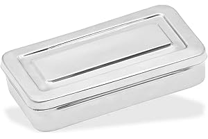 AAProTools 7"X3"X1.5" Instruments Box Stainless Steel Tray Solid