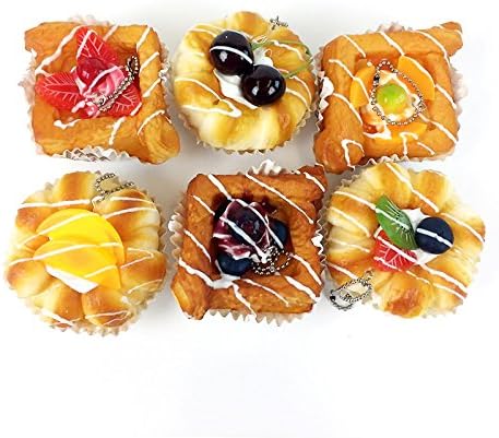NEW Japanese Scented Fruit Bread Squishy Key Chain Bag Accessories 1pc (Random)