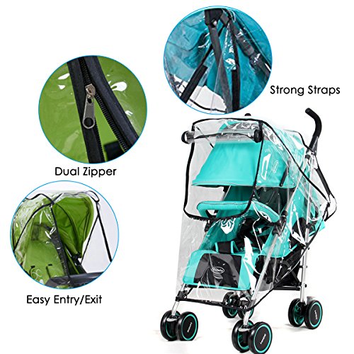 image for Baby Stroller Rain Cover and Mosquito Net Weather Shield,Yinuoday Univ