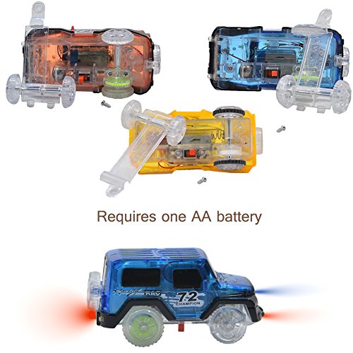 image for Toosci Magic Tracks Cars Replacement Light Up Toy Car Track Accessorie