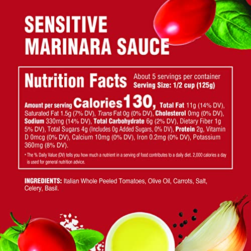 RAO’S HOMEMADE TOMATO SAUCE, 24 OZ, PASTA SAUCE, CARB CONSCIOUS, KETO FRIENDLY, ALL NATURAL, PREMIUM QUALITY, NO ONIONS OR GARLIC, WITH ITALIAN TOMATOES & OLIVE OIL, 1.5 POUND (PACK OF 1)